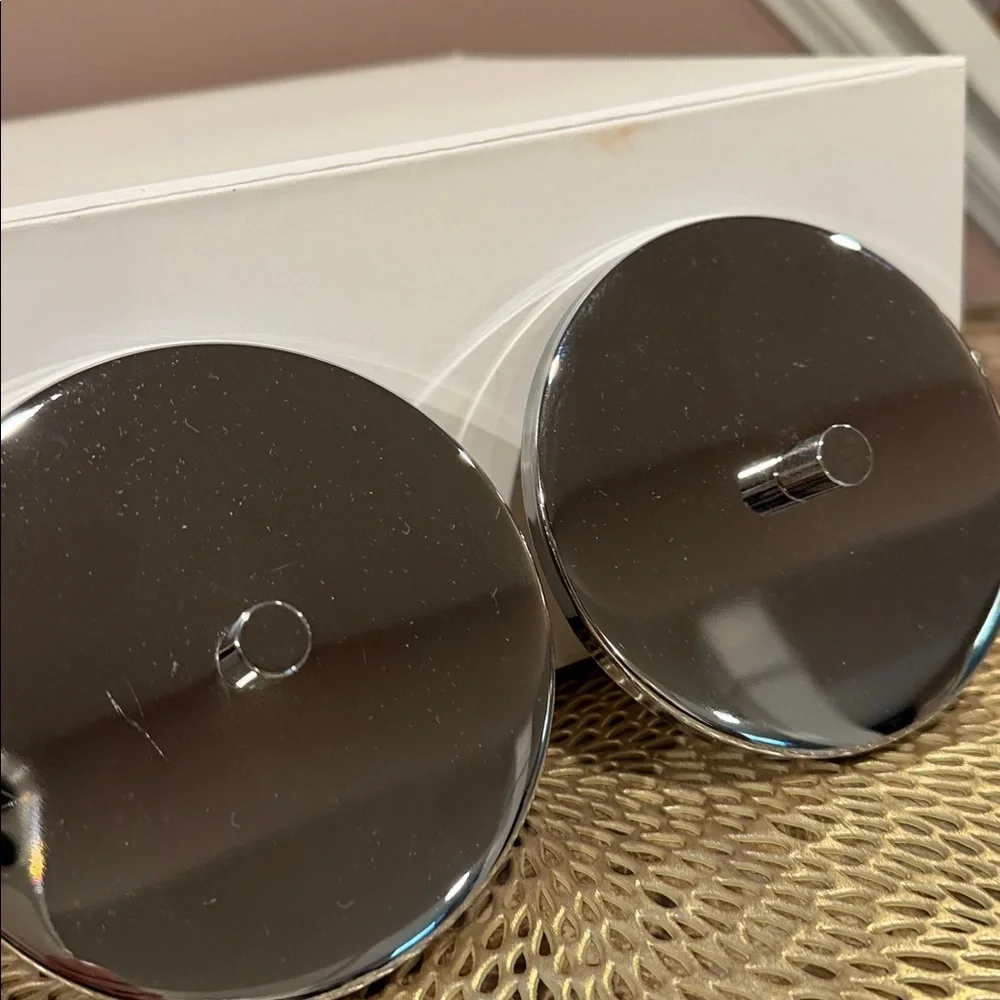 Vanity Glass Lidded Jars, Set of 2